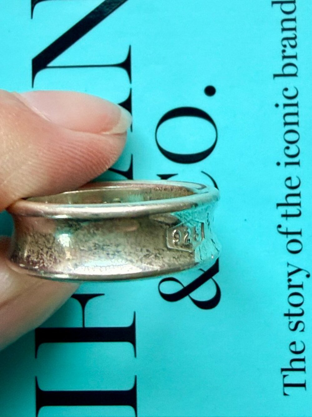 Tiffany & Co. 1837 Sterling Silver Band Ring - Picture 7 of 8
